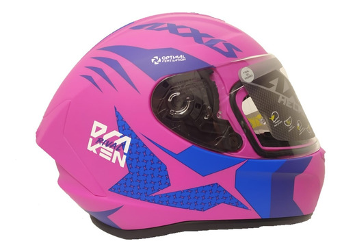 Casco Integral Axxis Draken Rival Rosado Mate