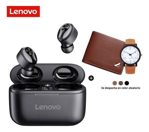 Audifono Lenovo Ht18 Bluetooth 3h + Billetera + Reloj