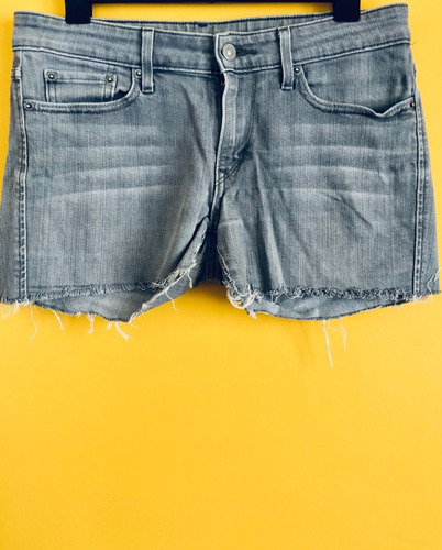 Short De Jean Color Gris De Hombre - Mujer Low Skinny Levis