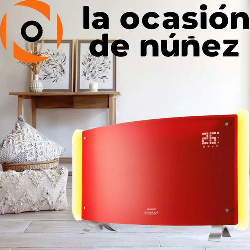 Imagen 3 de 6 de Calefactor Peabody Electrico Vitroconvector Digital Led 2000