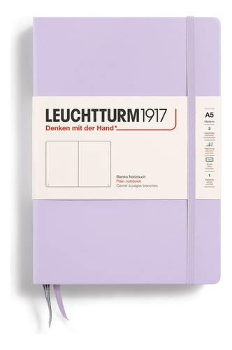 Caderno Leuchtturm1917 Capa Dura Média A5 251 Páginas Lilás