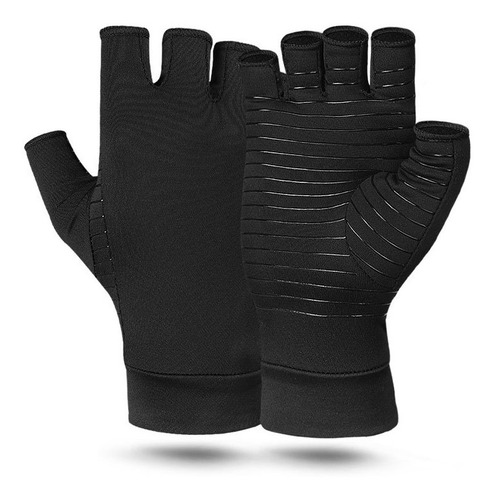 Guantes Talla M Compresión Artritis, Fibra De Cobre 