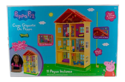 Casa Gigante Da Peppa Pig 55 Cm Com Peppa E George Inclusos - Ri Happy