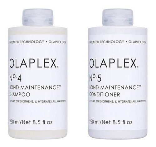 Kit Shampoo No.4, Acondicionador No.5 Olaplex 250ml Original