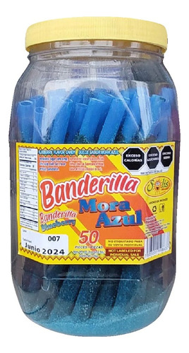 Banderilla Solis Mora Azul Grande Tarugo Pitufo 50 Pzas