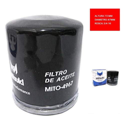 Filtro Aceite Toyota Sky 4l 1.6l  1991 1993