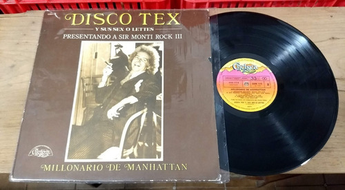 Disco Tex & The Sex-o-lettes Millonario De Manhatta Disco Lp
