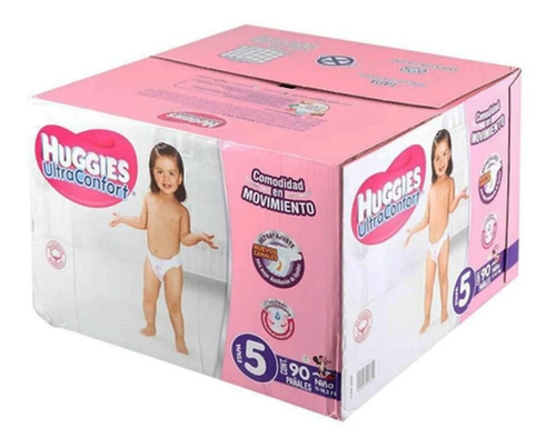 Pañales Etapa 5 Huggies Ultraconfort Niña 90 Pzas Msi