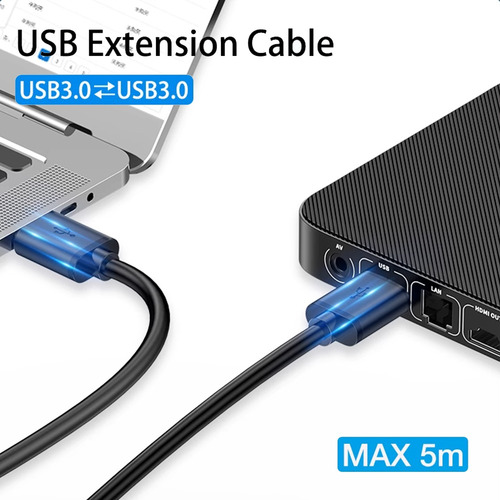 Cable De Extensión Usb 3.0, Tipo A Macho A Macho