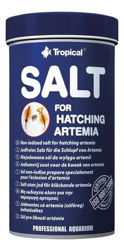 Tropical Salt Para Eclosionar Artemia 300g Hatching Delnonno