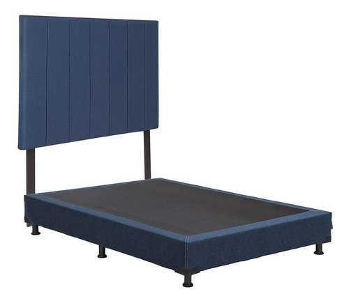 Cabecera King Size Dicasa Argos + Box Dicasa Azul