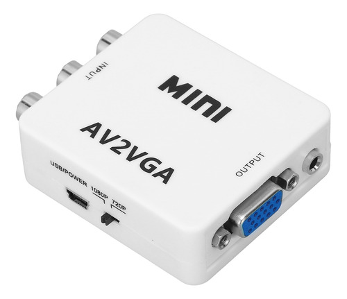 Mini Convertidor De Video Hd 1080p Av A Vga De Computadora A