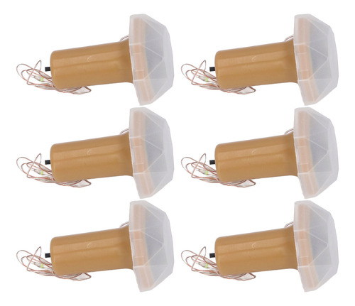 Cadena Led Decorativa Para Botellas Solares, 6 Unidades