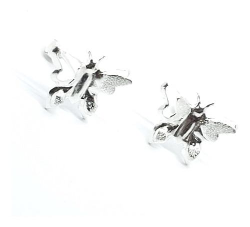 Aretes De Mariposa 3d De Plata 925 Estuche Am1