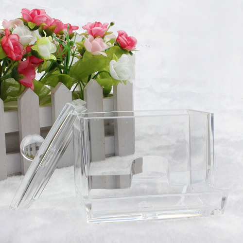 A Q-tip Swab Acrylic Cotton 140a Organizer Box Cosmetic Stic