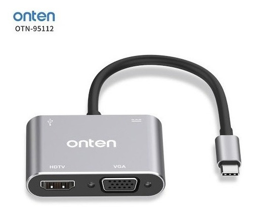 Convertidor Usb Tipo C A Dual Hdmi Hembra Tipo C Otn-9175k