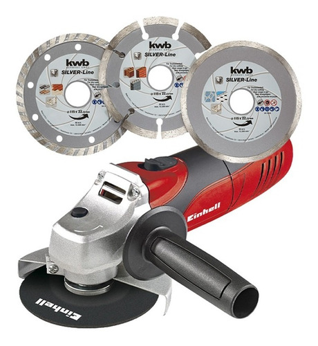 Kit Esmeril 850 Einhell + Pack Disco Diamante 3 Piezas