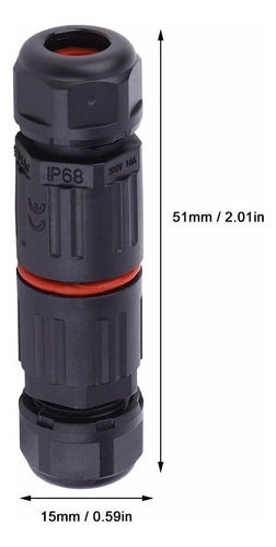 10 Conectores De Cable Eléctrico Impermeable Ip68 De 3 Pines
