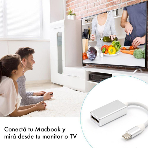 Imagen 7 de 10 de Adaptador Usb C A Displayport Computadora Celular 4k Ultrahd