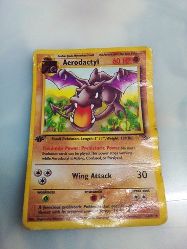 Aerodactyl Tarjeta Pokemon