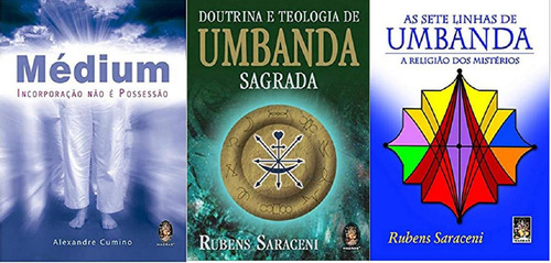 Kit 3 Livros Médium Incorporação Possessão + Umbanda Sagrada Marca Madras, De Rubens Saraceni. Editorial Madras, Tapa Mole En Português, 2007