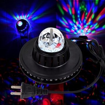 Bola De Luz Led Giratoria Rgb Tipo Estrella Crystal Light Dj