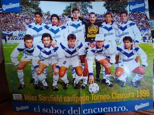 Poster Gigante De Vélez Sarsfield Campeón Del Clausura 1996