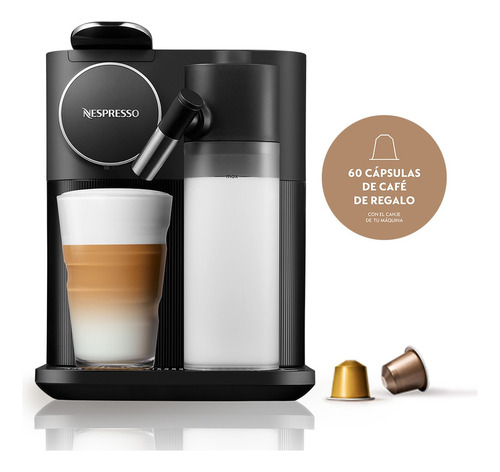 Nespresso Gran Lattissima Black + Cápsulas