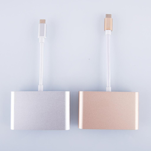 Nuevo Type-c A Vga Pd Usb Hub Adaptador Dock Para Portátil