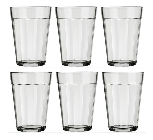 Set X12 Vasos De Vidrio Nadir Americano Juego Combo 450ml 