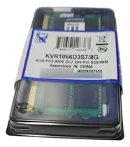 Comprar Ddr3 8gb 1066 Sodimm Kvr1066d3s7\u002F8g Kingston Selladas Nuevas