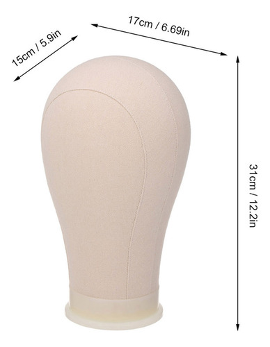 . Cabeza De Maniquí Con Forma De Bloque De Lona De Corcho