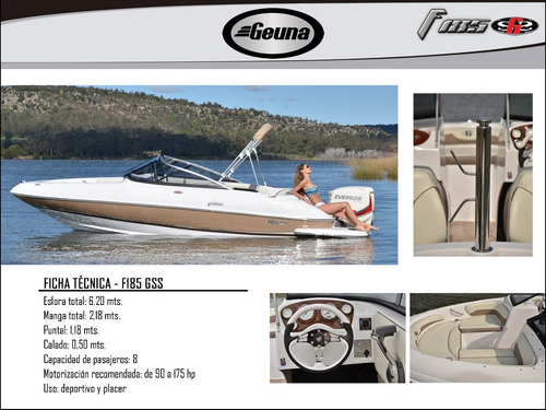 Lancha Geuna F 185 Gss C/mercury 150 4t Nueva