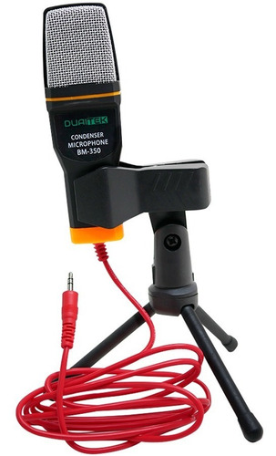 Micrófono Bm350 Condensador Omnidireccional Tripode Miniplug