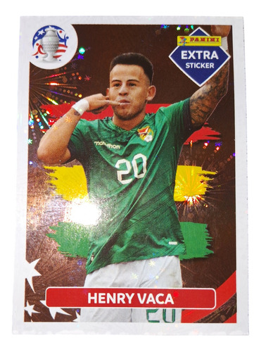 Henry Vaca Bronce Extra Copa America Usa 2024 Panini 