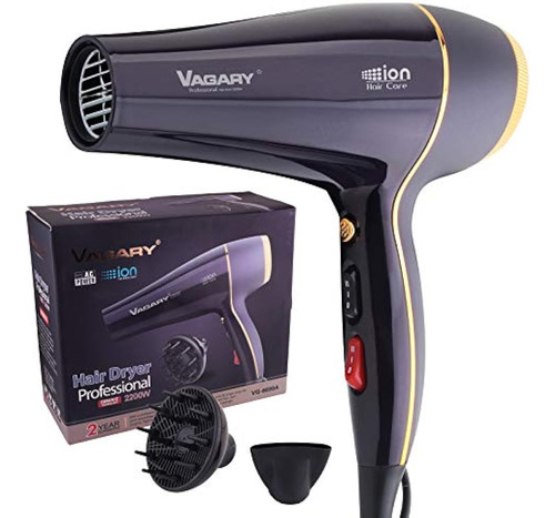 Secador De Pelo Profesional De Salón Vagary 2200w, Secador D