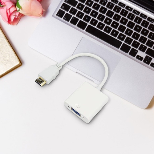 Adaptador De Cable De Video Hdmi Macho A Vga Hembra 1080p C