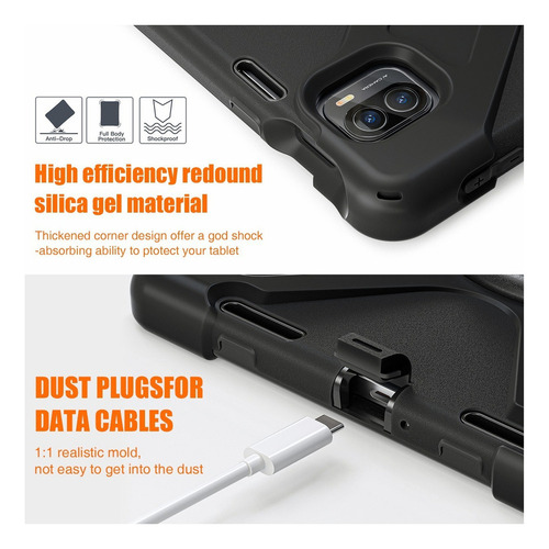 Capa De Tablet Genty Para Mi Pad 5/mi Pad 5 Pro 11 Preta