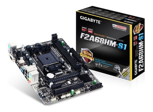 Placa Mae Gigabyte F2a68hm-s1 (fm2+/ddr3/vga/matx)