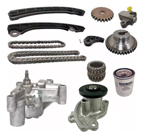 Kit Distribuciòn Bomba Aceite Y Agua Aplica Versa 1.6l 15-19