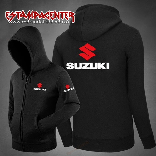 Suzuki - Campera Unisex Capucha Algodón - Cross Rally Racer