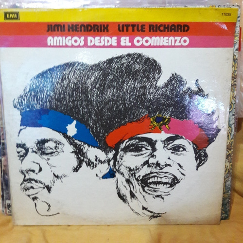 Vinilo Jimi Hendrix Little Richard Amigos Desde El Comie Si2