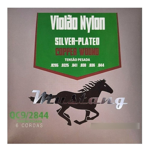 Encordoamento Violão Nylon Mustang Phx Timbres Brilhantes