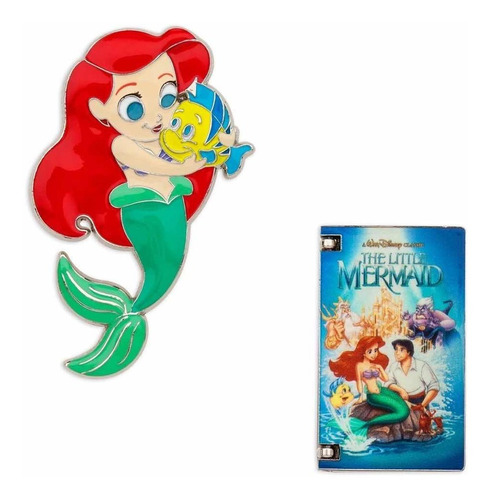 Ariel La Sirenita Pin Prendedor Coleccion Vhs Ed Ltda Disney