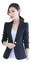 Comprar Saco Negro Mujer Blazer Dama Chamarras Para Mujer Saco Vesti