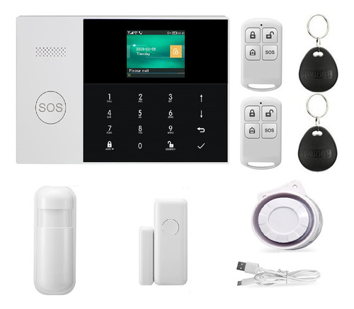 Kit Alarma Inalambrica Y Cableada Gsm Wifi Sytech 105