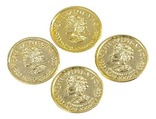 Monedas De Plastico De Oro Pirata Novedosas De Mozlly - Mone