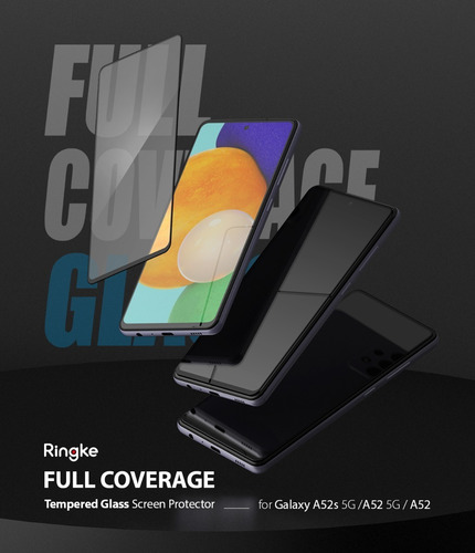 Imagen 4 de 4 de Vidrio Templado Para Samsung A52/ A52s 5g Full Cover Ringke
