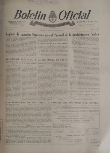 Boletin Oficial Republica Argentina 2 De Octubre De 1956