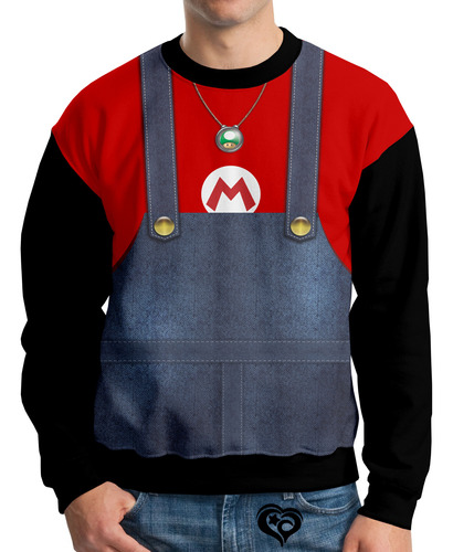 Moletom Super Mario Bros Infantil Unissex Casaco Blusa Mcc